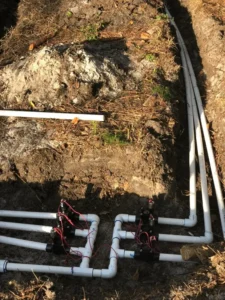 Irrigation installation by Sorko Lawn and Pest Control in Central Florida